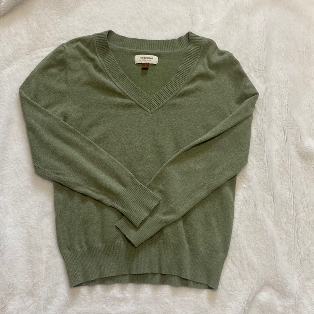 Sonoma sweater, green, size M